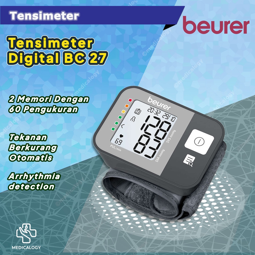Jual Tensimeter Digital Beurer BC 27 Blood Pressure Monitor BC27 ...