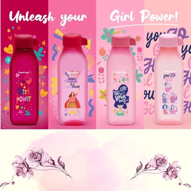 Jual Power Square Bottle Tupperware 500ml / botol minum | Shopee Indonesia