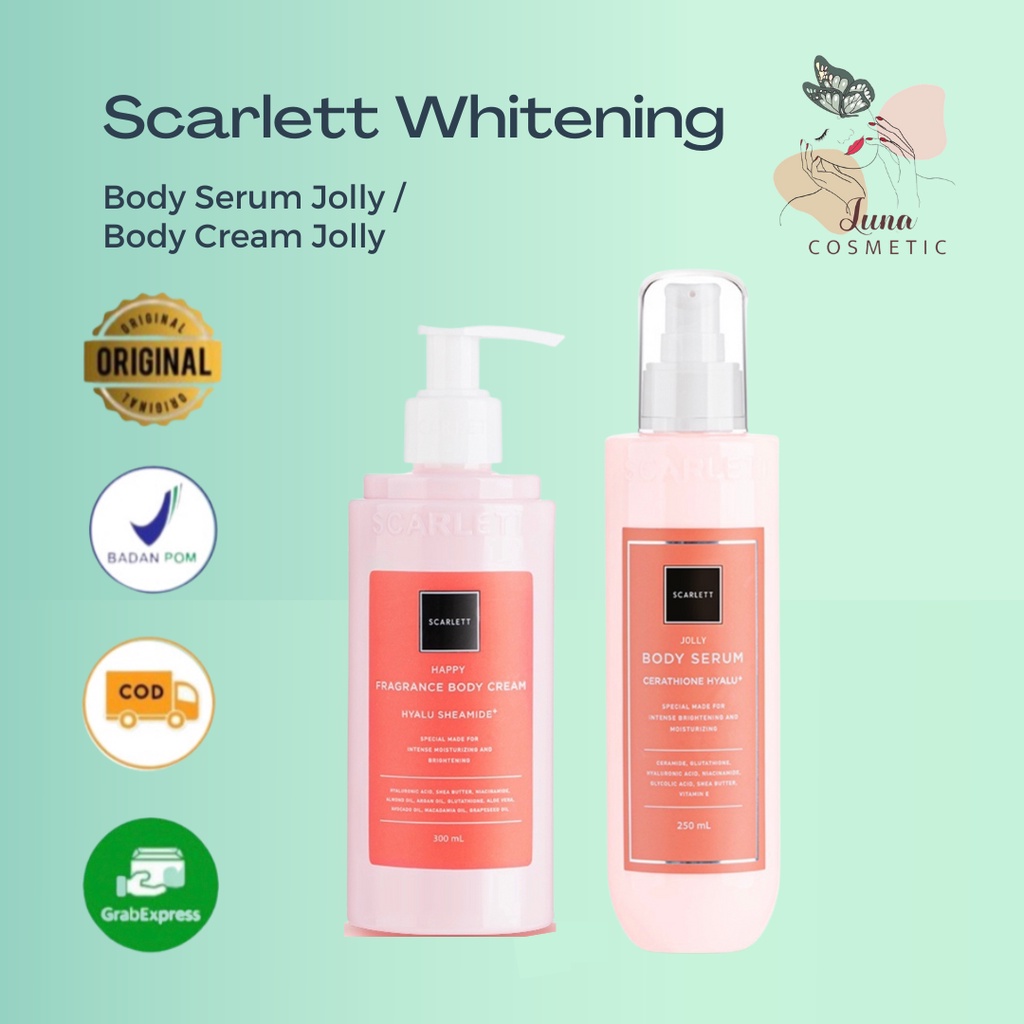 Jual Scarlett Whitening Body Serum Jolly / Body Cream Jolly Shopee