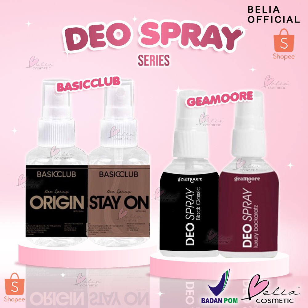Jual BELIA GEAMOORE Deo Spray Series 50ml & 30ml