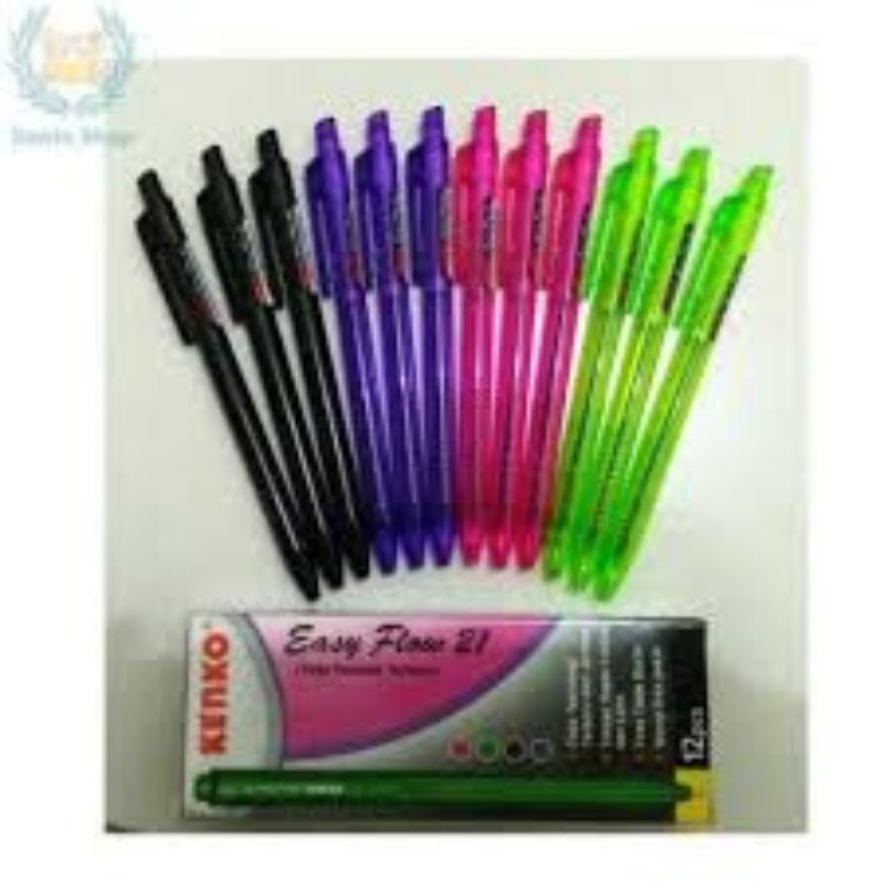 Jual Pulpen Kenko Easy Flow 21 Hitam / Ballpoint Original Kenko ...