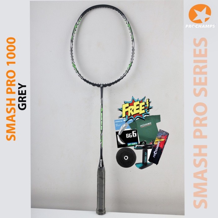 Jual PROCHAMPS SMASH PRO 1000 RAKET BADMINTON ORIGINAL | Shopee Indonesia