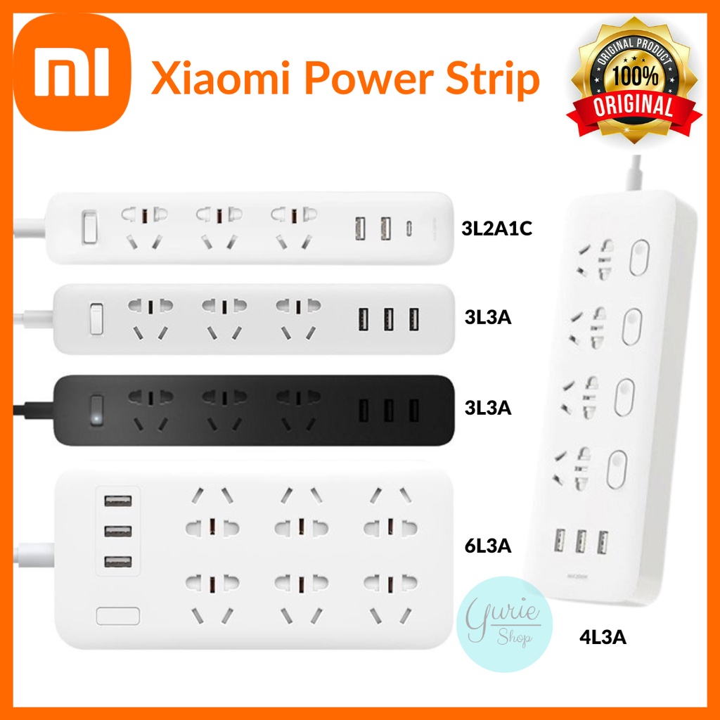 Jual XIAOMI Smart Power Strip Plug Adapter/Stop Kontak Colokan Listrik