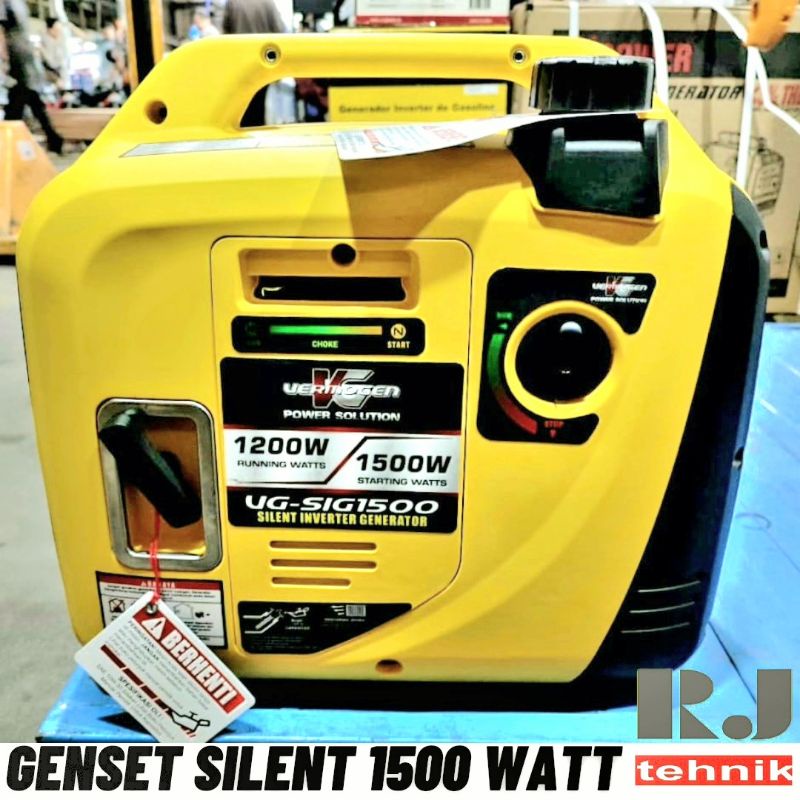 Jual Vermogen Genset Gasoline Silent Inverter Generator 1500 watt ...