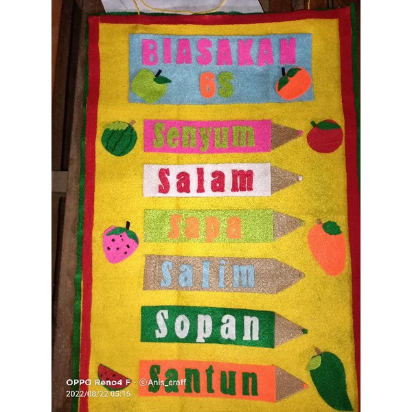 Jual hiasan dinding dari kain flanel | Shopee Indonesia