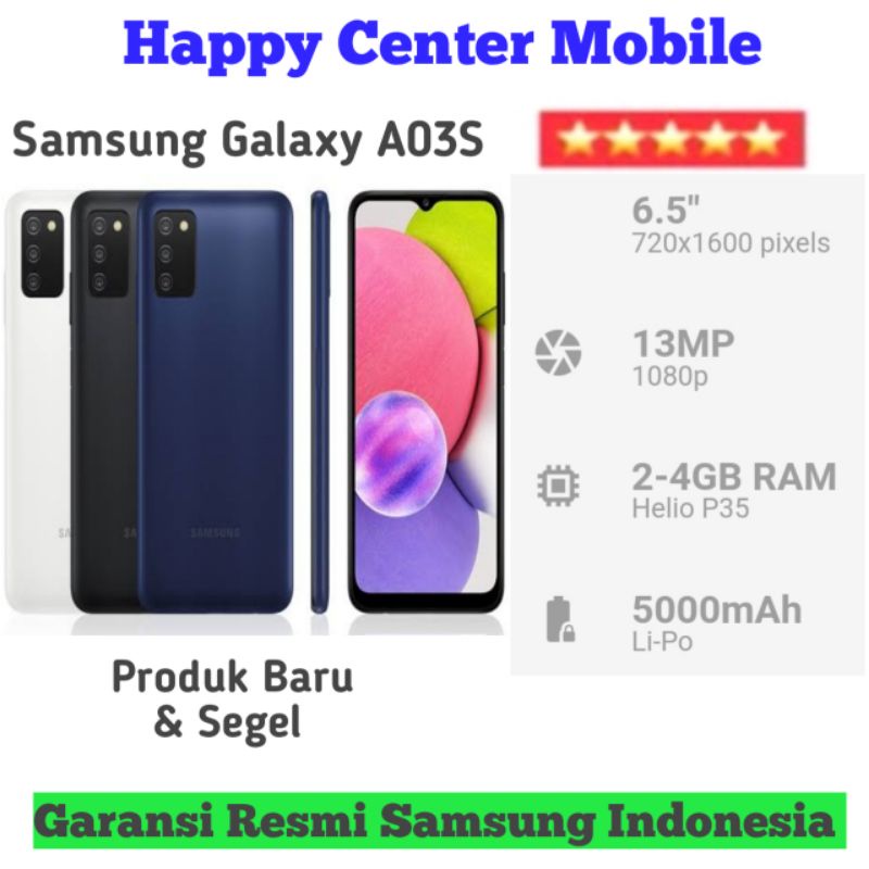 Samsung Galaxy A03S 3/32GB 4/64GB Garansi Resmi Samsung - Main Image