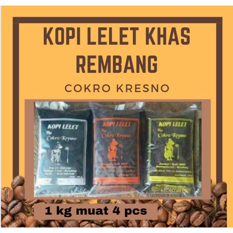 Jual [kopi Lelet Khas Lasem Rembang] By Cap Cokro Kresno 250gr Shopee