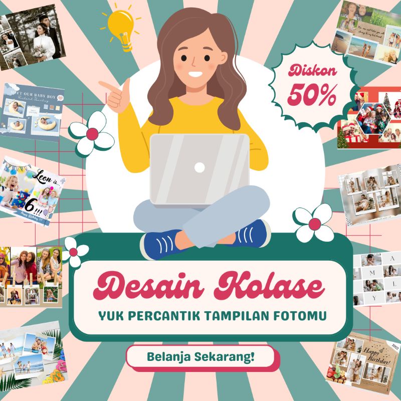 JASA DESAIN KOLASE EDIT FOTO GRID FOTO MEMPERCANTIK TAMPILAN FOTO WEDDING PERNIKAHAN ACARA ULANG TAHUN NEWBORN ANAK DAN BAYI