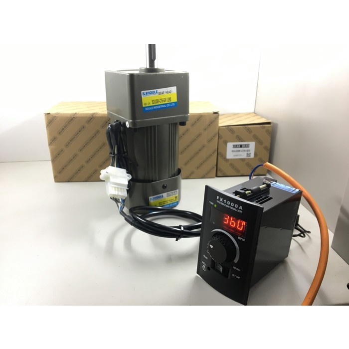 Jual Motor Listrik Speed Control Motor Gearbox 90W 220V 1 Phase Gear
