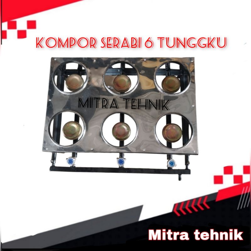 Jual Kompor serabi solo 6 tungku kompor martabak mini | Shopee Indonesia