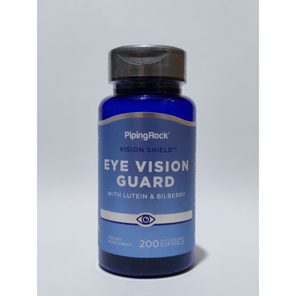 Jual Piping Rock Eye Vision Guard Lutein 20mg Bilberry Zeaxanthin 200 Quick Release Softgels 1105