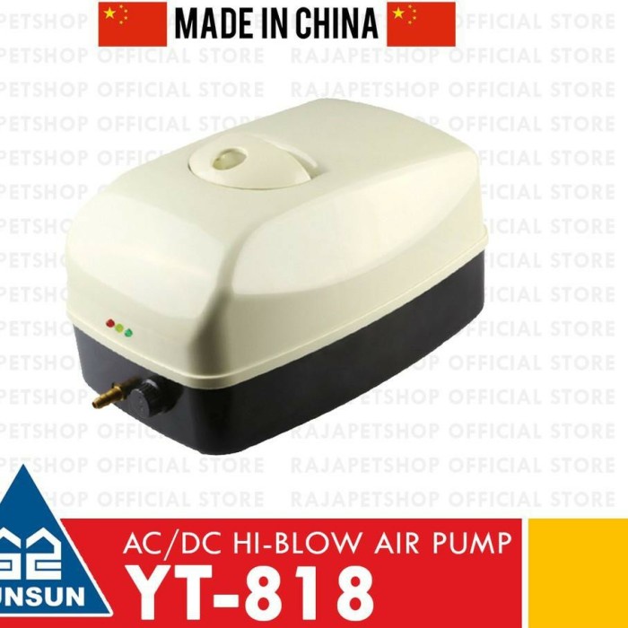 Jual SUNSUN YT-818, AC/DC Air Pump, Aerator / Pompa Udara AC DC ...