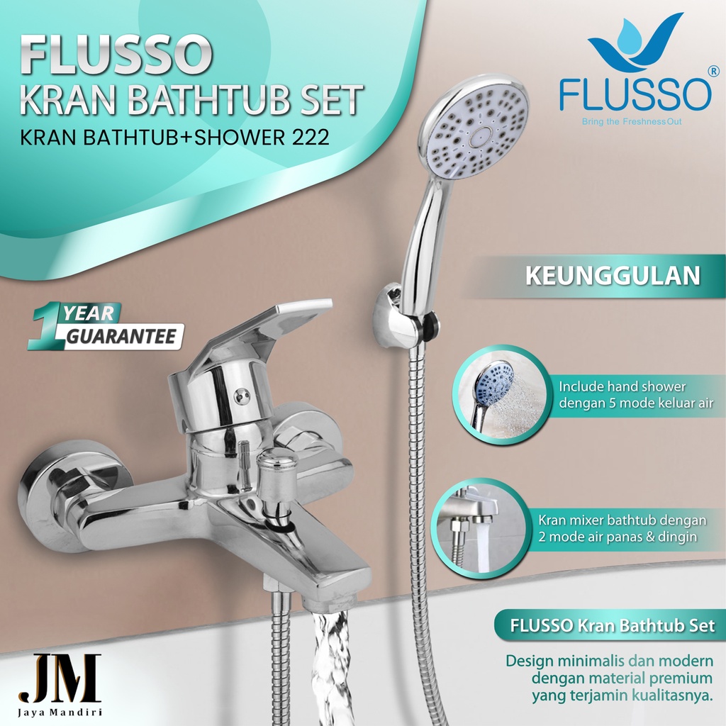 Jual Flusso Kran Lengkap Shower Kamar Mandi/Kran Panas Dingin Kran ...