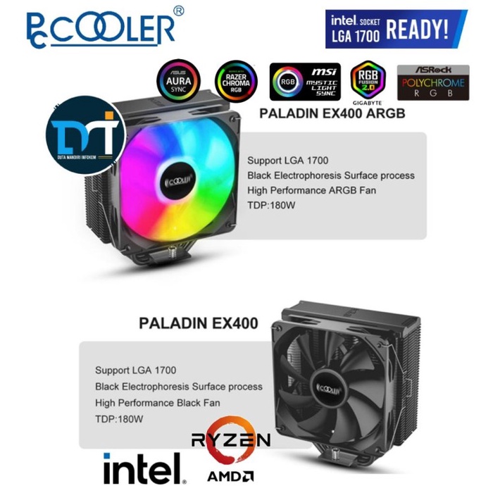 Jual Pccooler Paladin Ex Black I Argb I Rainbow Air Cpu Cooler Shopee Indonesia