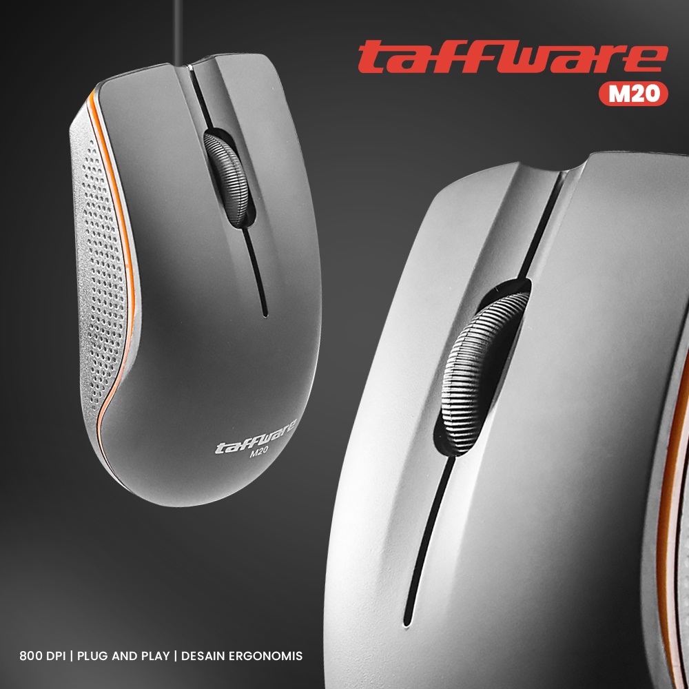Jual taffware Wired Mouse Polos USB 800DPI Kabel Mouse USB Gaming Mirip ...