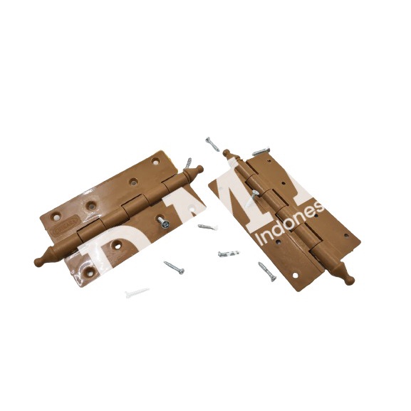 Jual Engsel Plastik PVC 4 Lubang Coklat | Engsel Jendela | Engsel Pintu ...