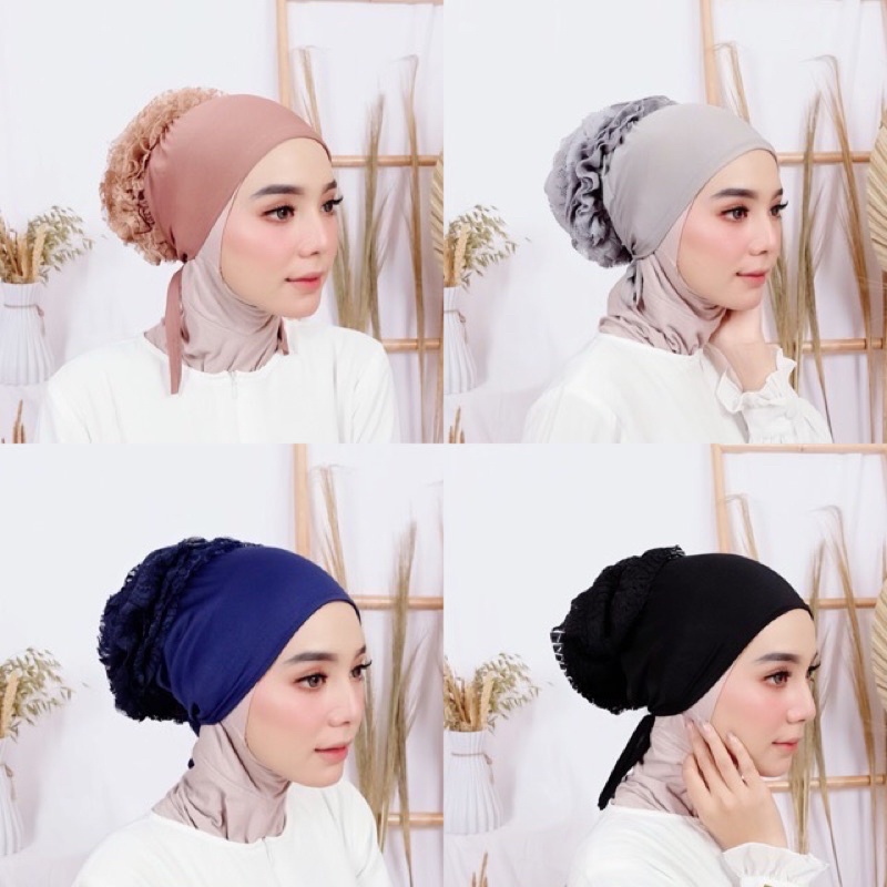 Jual Ciput Inner Daleman Hijab Turki Cepol Brokat dan Jersey Premium ...