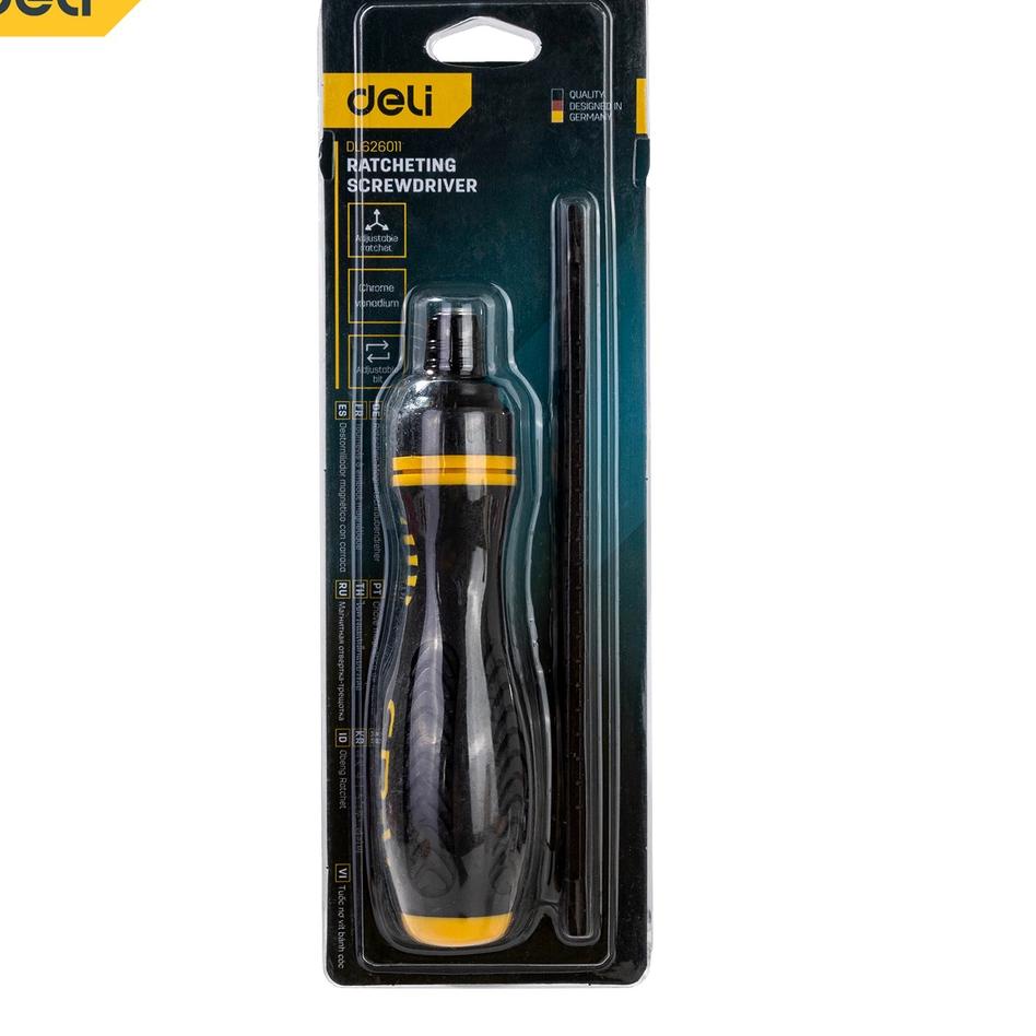 Jual Harga Termurah Deli Ratchet Screwdriver / Obeng Rachet 2 in 1 ...