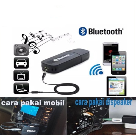 Jual Bluetooth Audio Receiver Ck Usb Wireless Speaker Musik Hp Mm Reciever Adapter Kabel