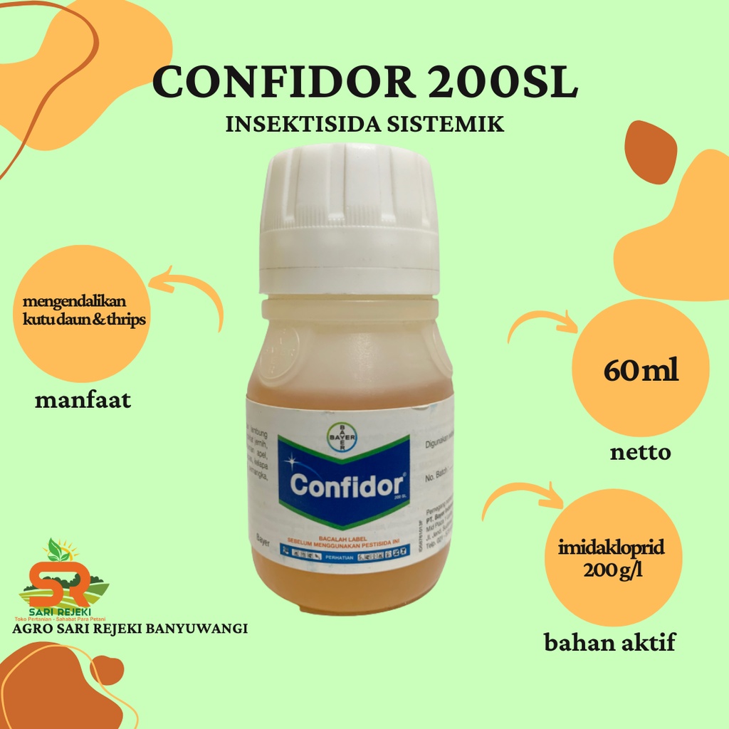 Jual CONFIDOR 200SL 60ML INSEKTISIDA SISTEMIK | Shopee Indonesia