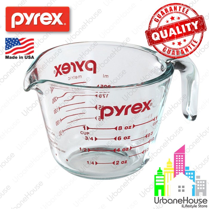 Jual Gelas Ukur 250ML PYREX USA IMPORT TEBAL DAN AKURAT Alat Ukur 8OZ 1 ...