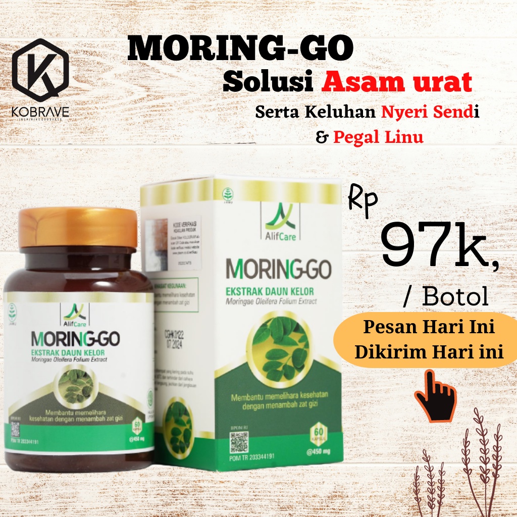 Jual Moringgo Kapsul Ekstrak Daun Kelor Obat Darah Tinggi Asam Urat