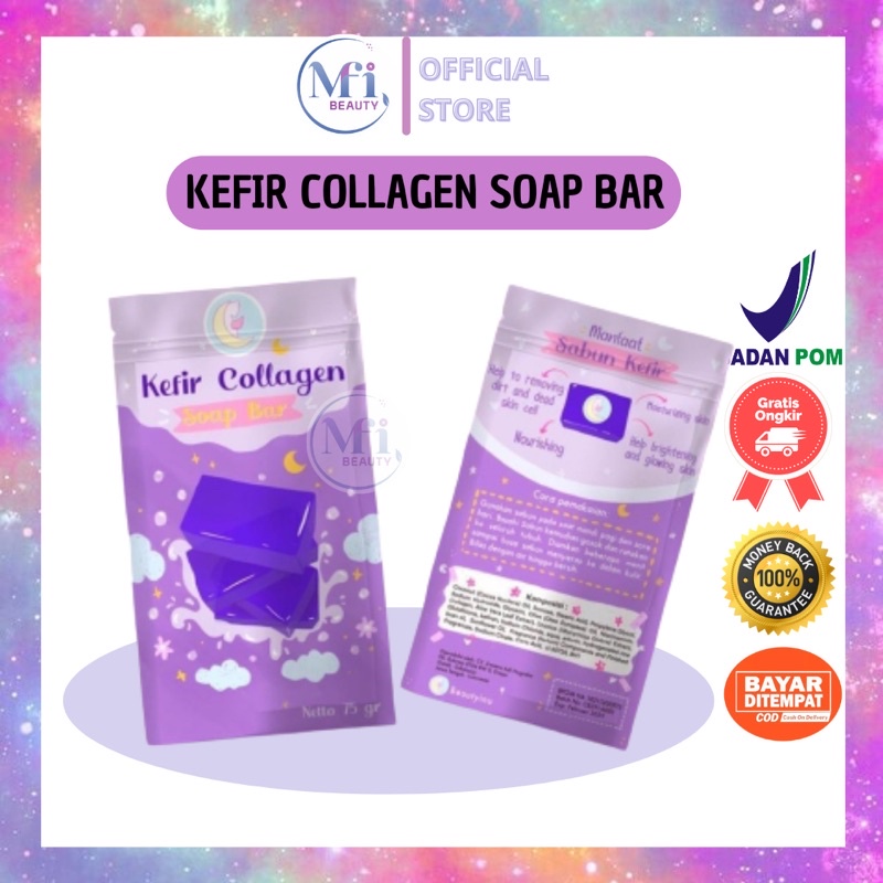 MFI - Sabun Kefir Collagen / Sabun Pemutih Badan / 75 gr