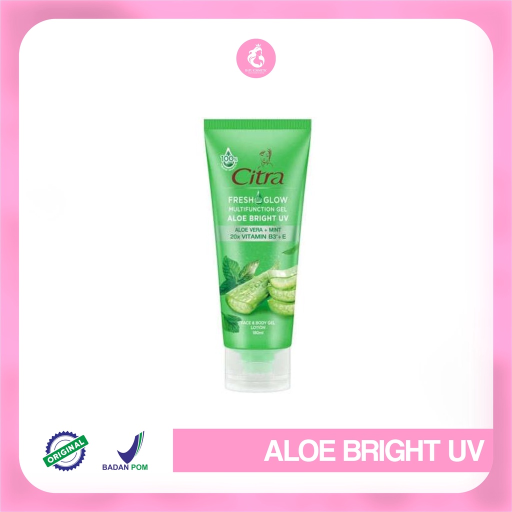 Jual Citra Fresh & Glow Multifunction Gel Aloe Bright UV/Face & Body