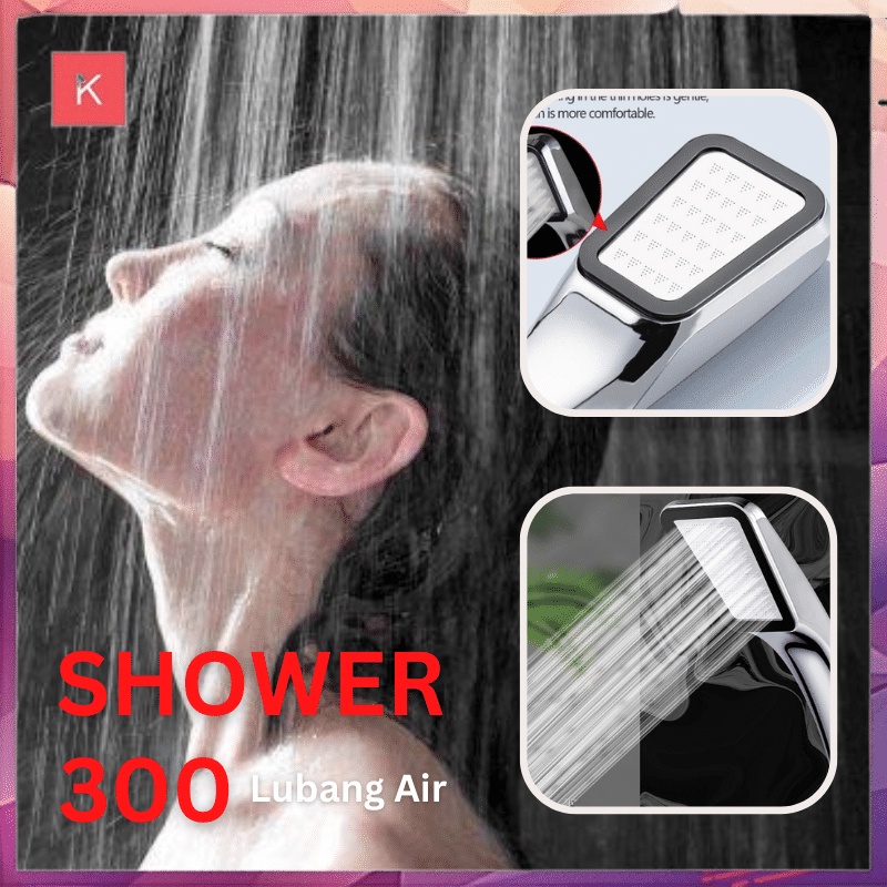 Jual Ang Kepala Shower Mandi 300 Lubang Tekanan Tinggi Pancuran Aerator Head Filter Selang 9980