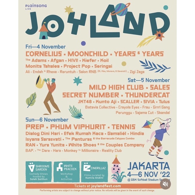 Jual Tiket Joyland 2022 (Day 3)GBK Field Shopee Indonesia