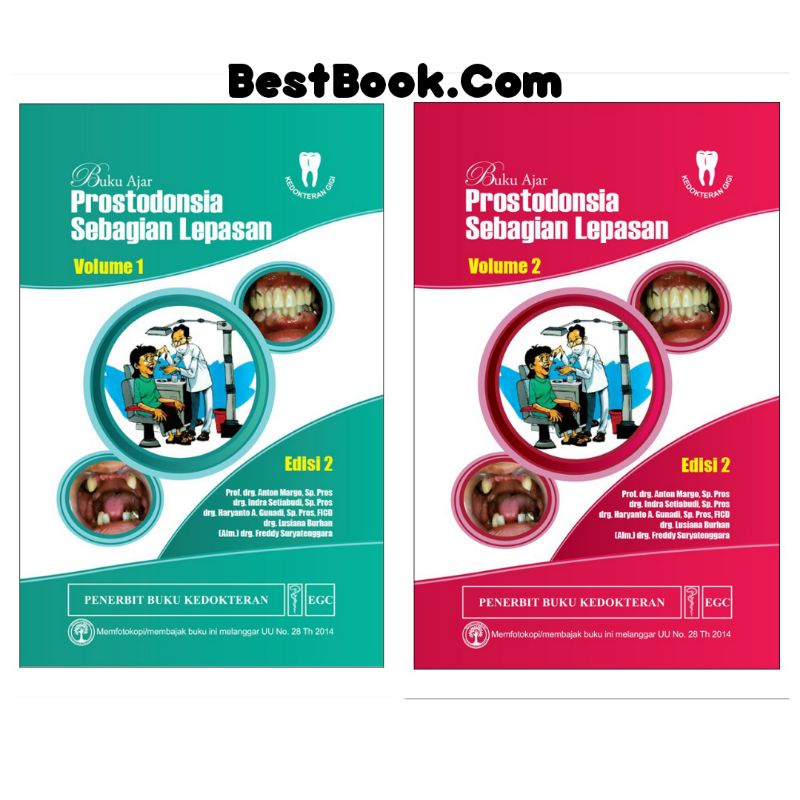 Jual BUKU AJAR PROSTODONSIA SEBAGIAN LEPASAN EDISI 2 VOLUME 1 DAN 2 ...