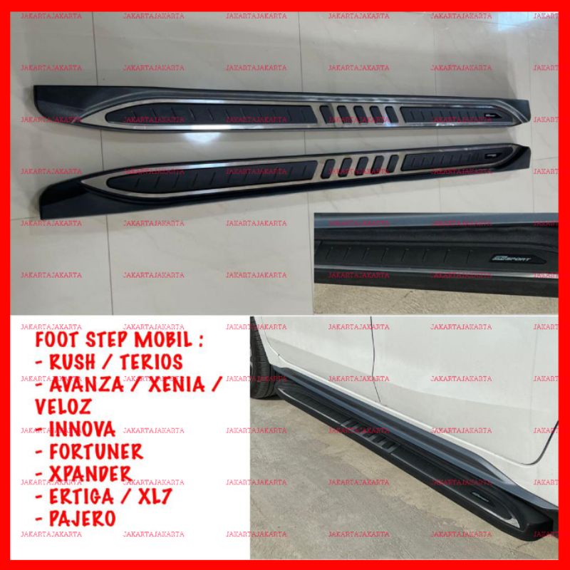Jual Foot Step Pijakan Mobil GR SPORT Rush Terios Innova Fortuner ...