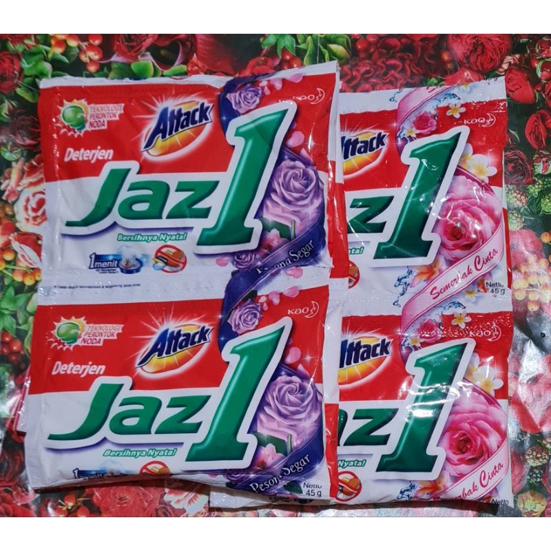 Jual ATTACK JAZ1 1000 Detergent Bubuk Sachet 40g [ renteng 6x40g ...