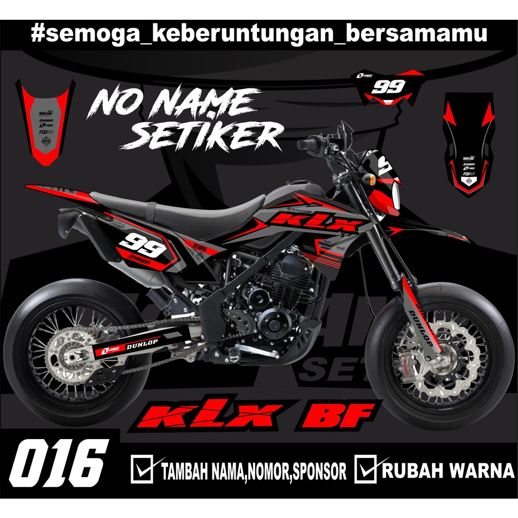 Jual Sticker setiker stiker decal KLX BF- (016) minimalis Fullbody ...