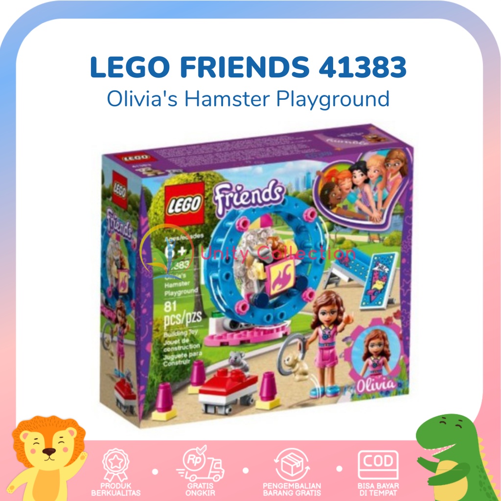 Jual Lego Friends Olivia s Hamster Playground 41383 Shopee Indonesia