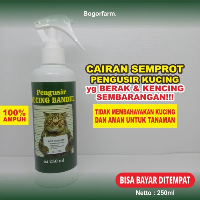 Jual [bogorfarm] PENGUSIR KUCING LIAR 250ml Cat Repellent Pengusir Kucing Bandel Cairan