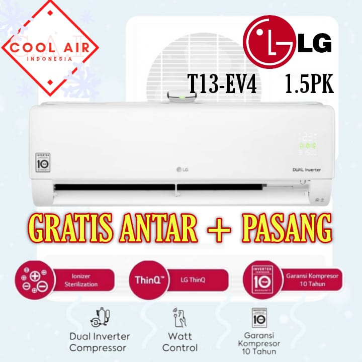 Jual Ac Lg Split Pk Inverter T Ev Gratis Ongkir Shopee Indonesia