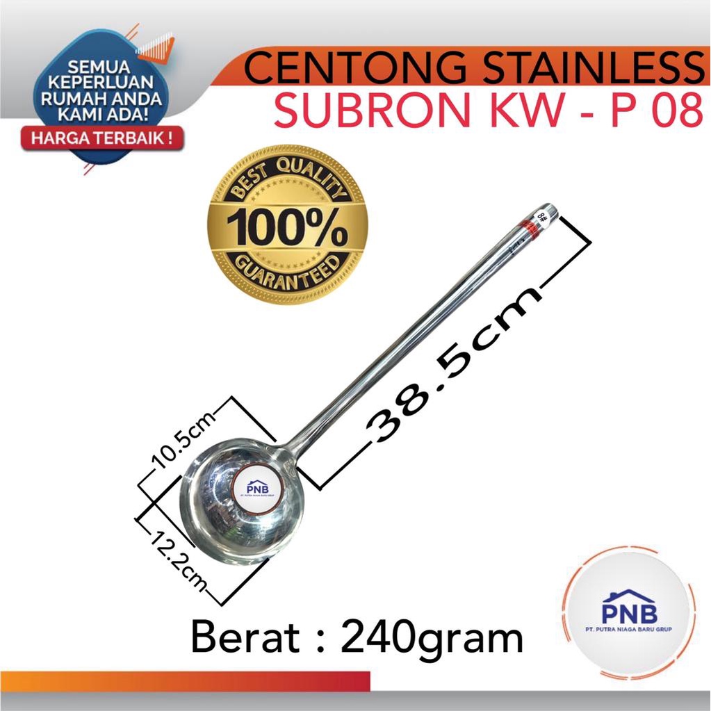 Jual SUBRON Centong Stainless Irus Stainless Steel KW-P08 | Shopee ...