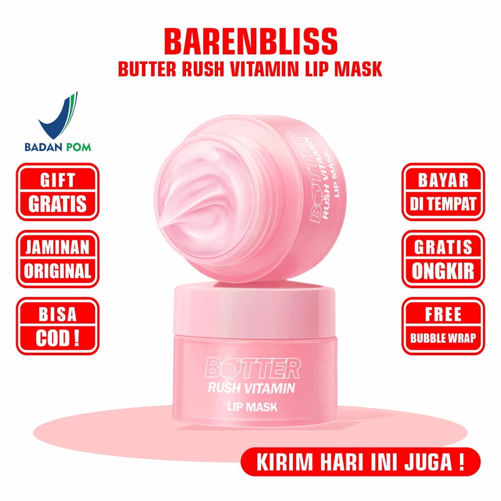 Jual BNB barenbliss Butter Rush Vitamin Lip mask [FREE BUBBLE] Masker ...