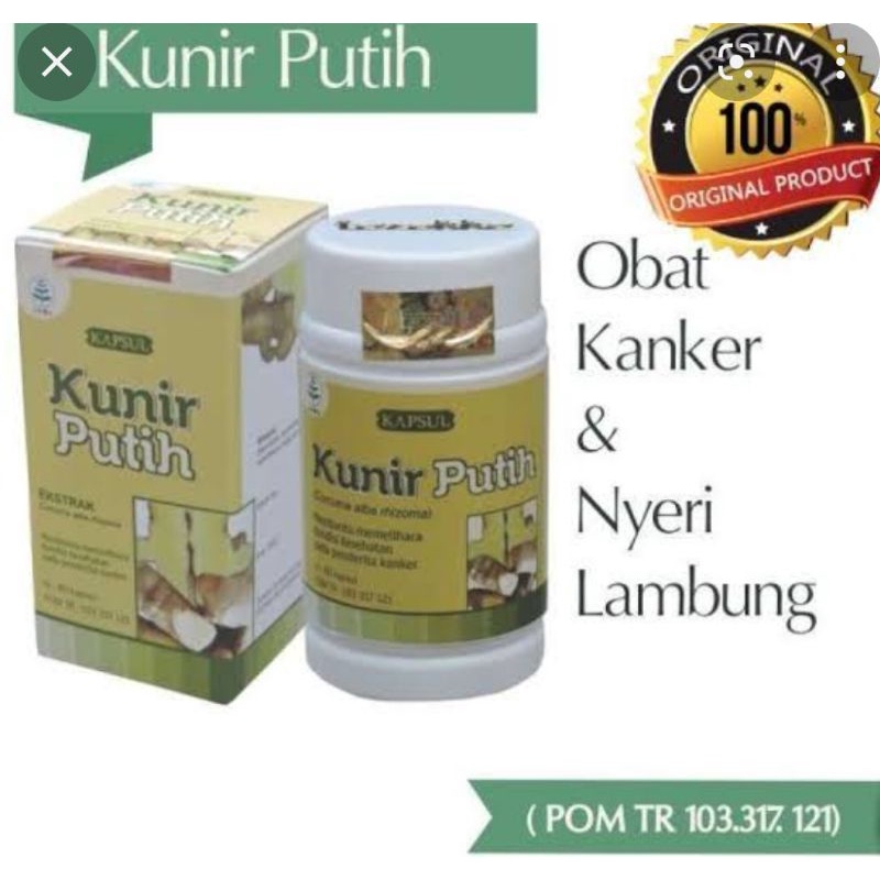 Jual Kunyit Putih Kapsul Kunir Putih Herbal Lambung Kanker Shopee Indonesia