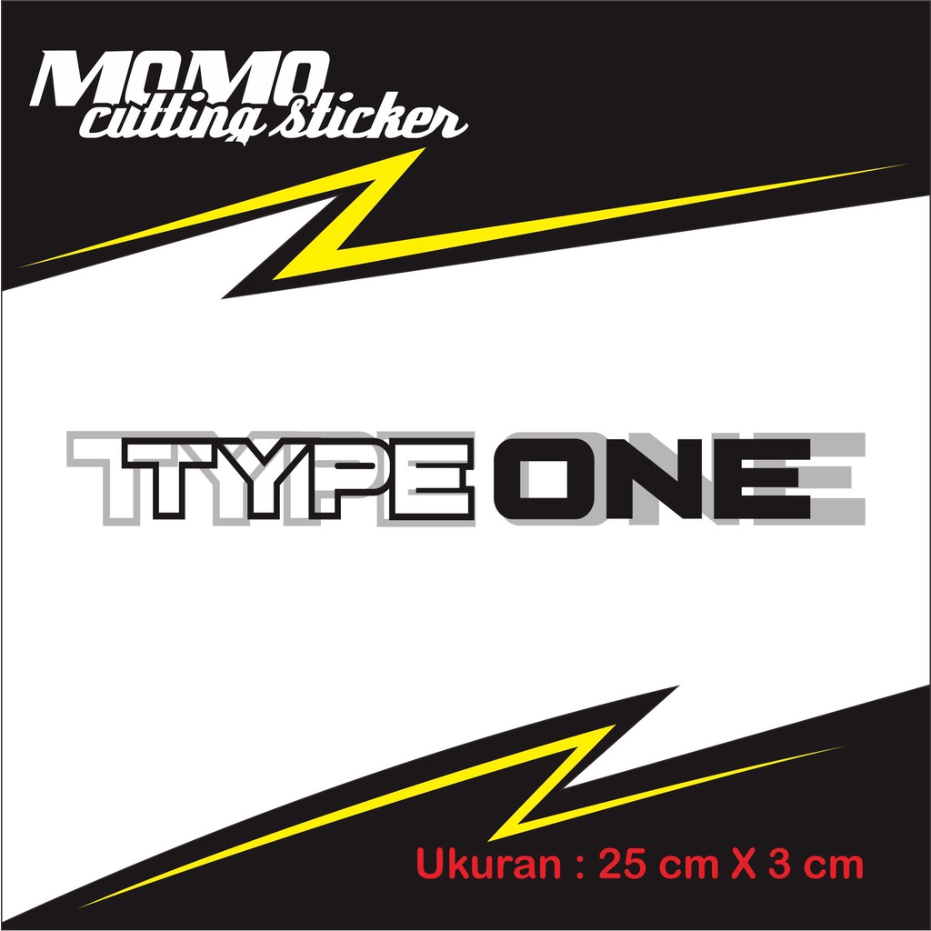 Jual JDM Stiker Type One Cutting Sticker | Shopee Indonesia
