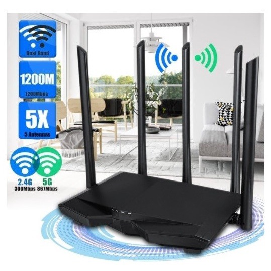 Jual Tenda AC7 AC1200 Smart Dual Band Wifi Wireless Router 4 x 5 Dbi ...
