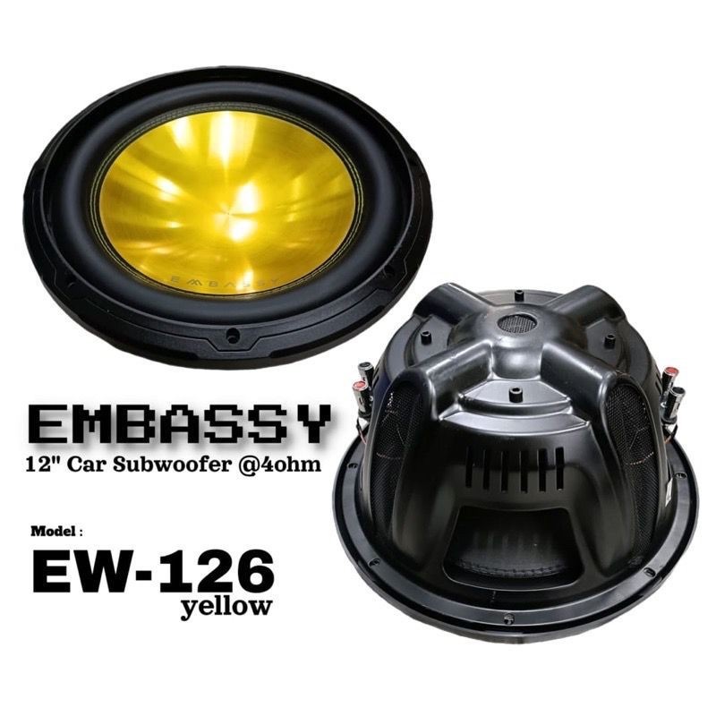 Jual SPEAKER SUBWOOFER 12 Inch EMBASSY EW126 BL BASS EMPUK MENGLEGAR Shopee Indonesia