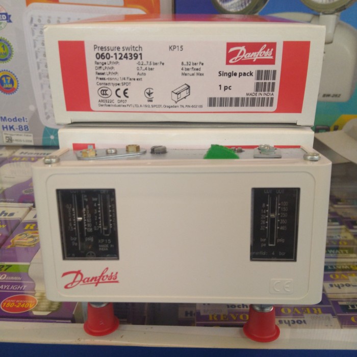Jual Pressure Switch Danfoss Kp15 Auto Manual Dobel Nepel Pn.060124391 Terlaris Shopee Indonesia