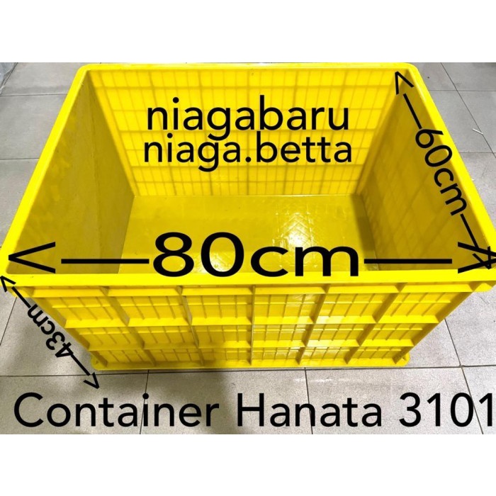Jual Krat Plastik Keranjang Industri Hanata 3101 Box Container 200Liter ...