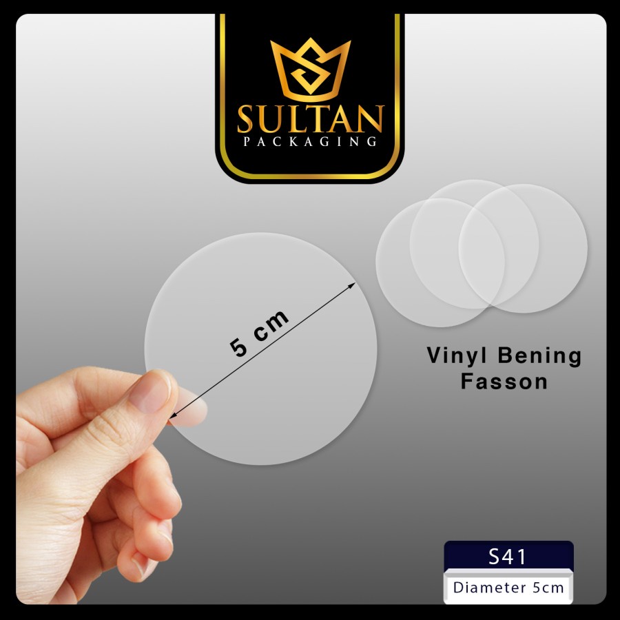Jual Sticker - Sticker Vinyl - Sticker Bulat Transparan 5cm - S41 ...
