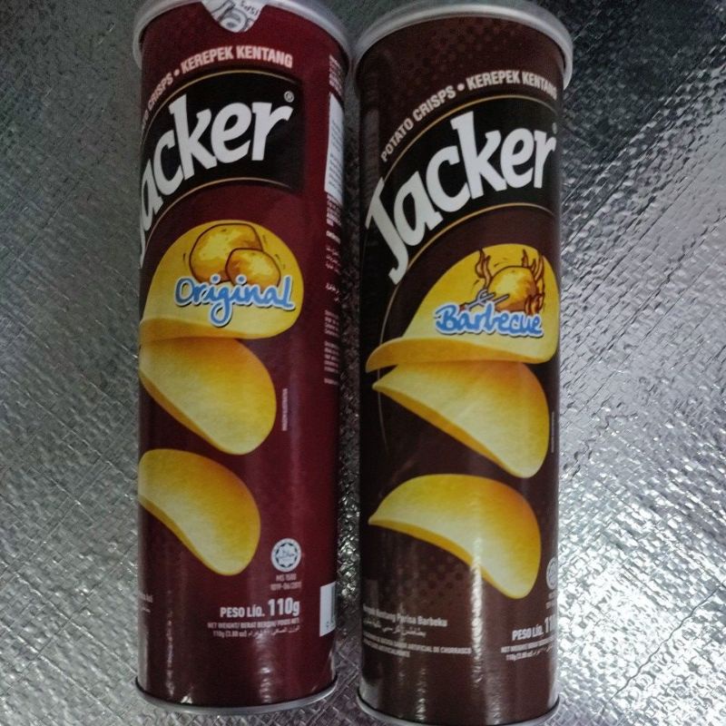 Jual Jacker Potato Chips / Keripik Kentang Original & BBQ (110Gram