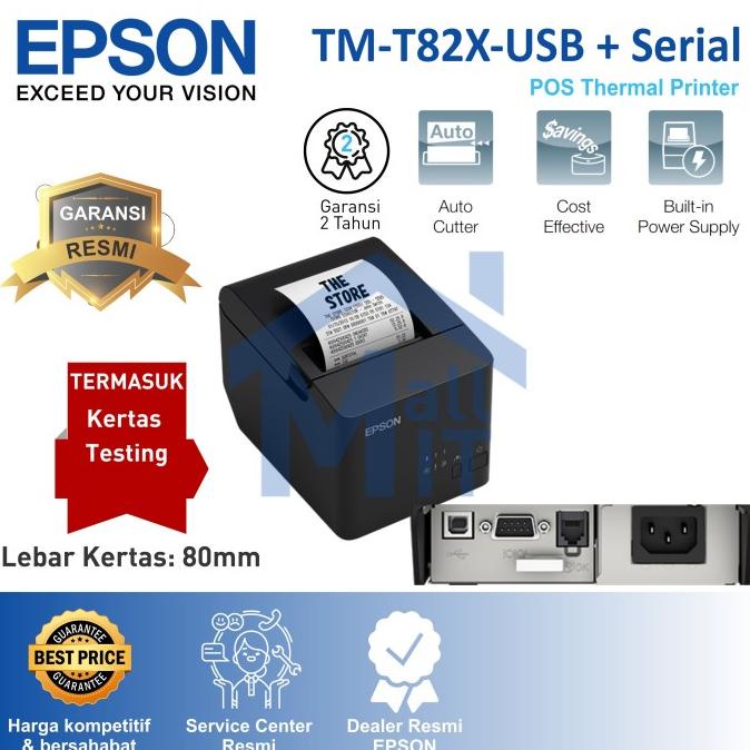 Jual Trend Printer Kasir Epson Tmt82x Thermal Usbserial Tmt82 X Tm T82 X Resmi Pengiriman Cepat 7332