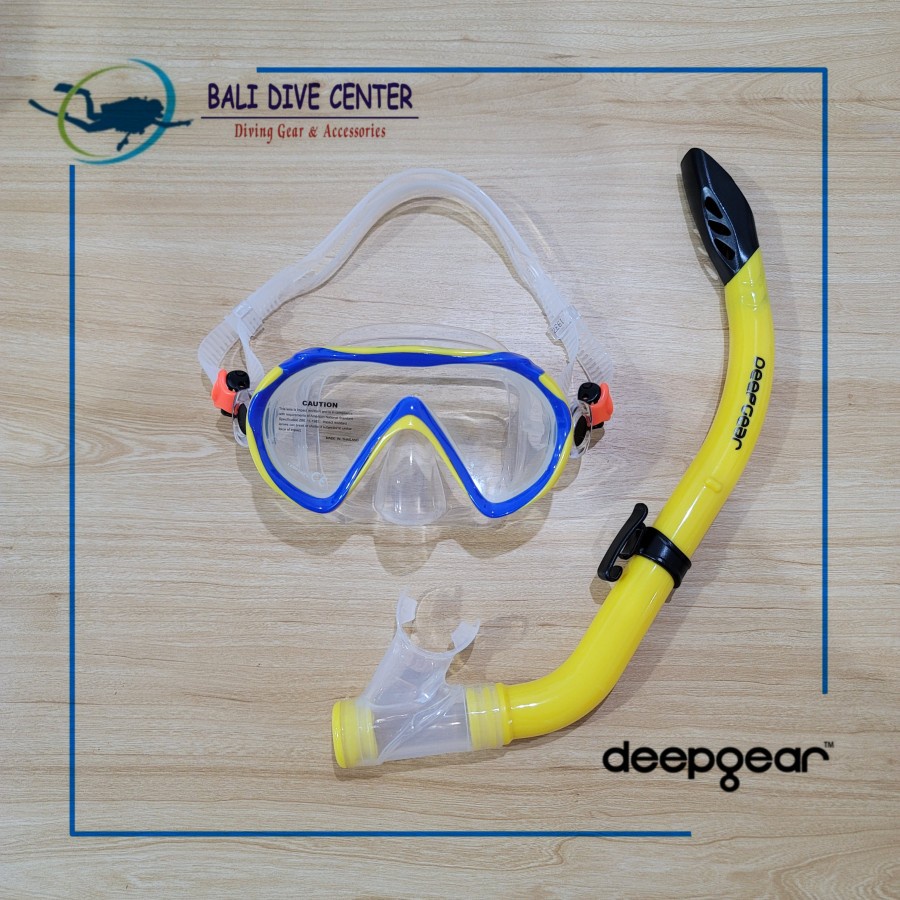 Jual Paket Snorkeling Anak - Mask + Snorkel Deepgear | Shopee Indonesia
