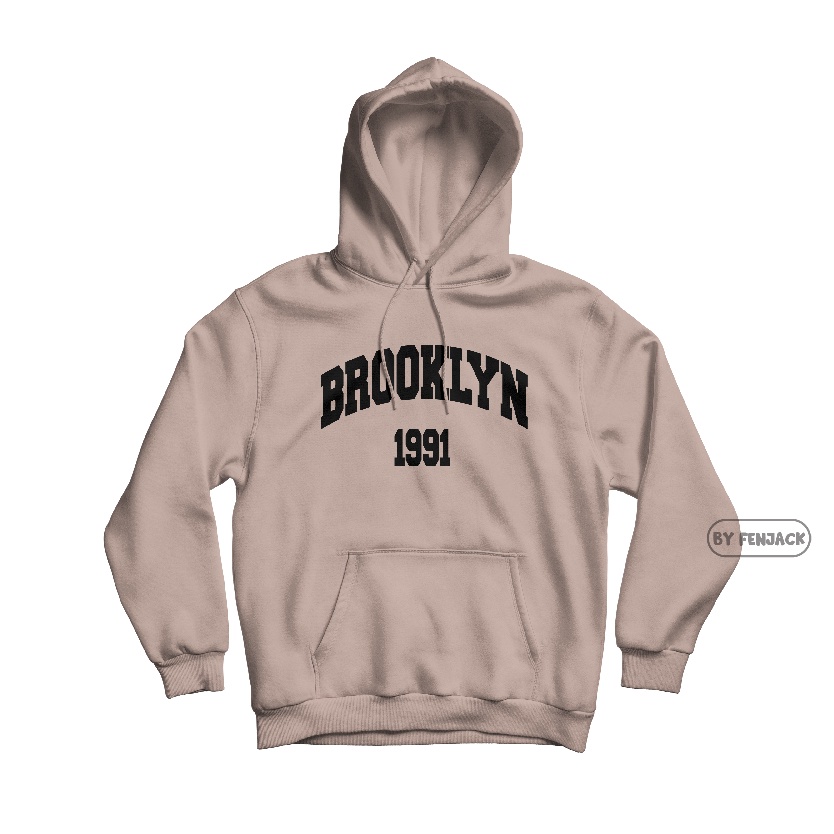 Jual WTBK0829 C6369 Sweaterpolos Hoodie Jumper BROOKLYN 1991 Sablon Unisex Pria Wanita Shopee Indonesia